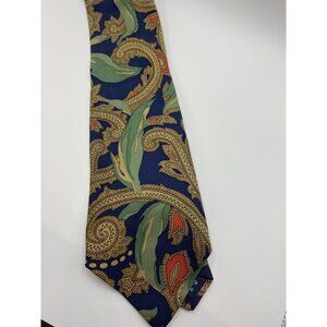 Vintage Mens Paisley Silk Tie By Polo Ralph Lauren